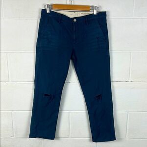 Adriano Goldschmied ex boyfriend navy khaki crop pant